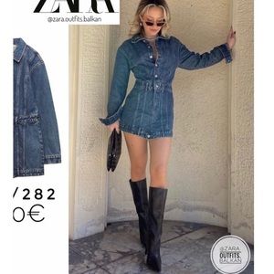 Zara denim dress